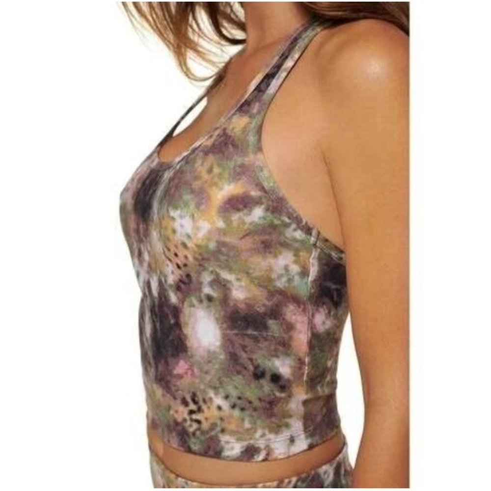 NWT Calvin Klein Performance Printed Racerback Women's XS Crop Tank Top $49